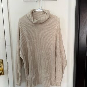 American Eagle Outfitters Cream Knit Sweater